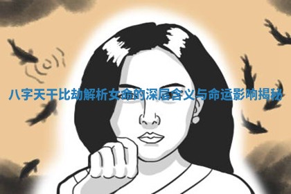 八字天干比劫解析女命的 🐈 深层含义与命运影 🆗 响揭秘