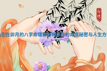 出生在卯月的 🖱 八字命理解析揭示你的命运秘 💧 密与人生方向 出生在卯月的 🖱 八字命理解析揭示你的命运秘 💧 密与人生方向