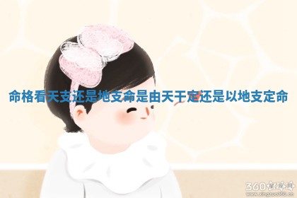 命格看天支还 🍛 是地 🥎 支_命是由天干定还是以地支定命