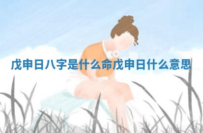 戊申日 🛌 八字是什么命 💒 戊申日什么意思