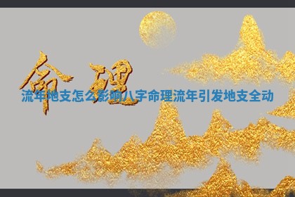🎾 流年地支怎么影响八字命理 ⏱ _流年引发地支全动