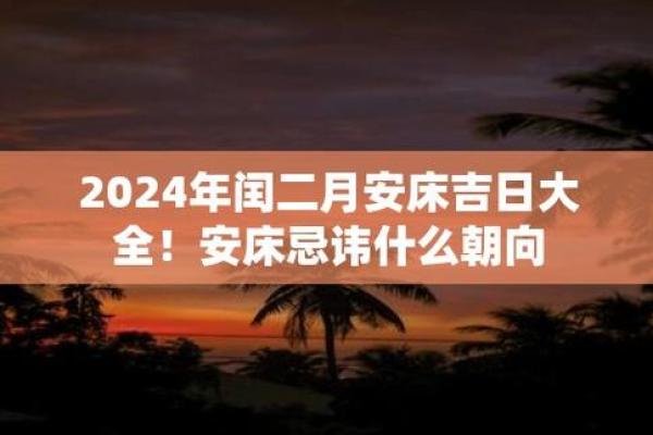 24年1月安床吉日(2024年1月安床宜选吉日)